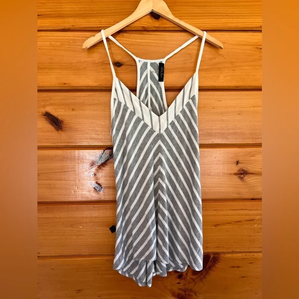 laila jayde paula knit dress Stitch Fix Laila Jayde Womens Paula Knit Dress Mitered Stripe Racerback M
